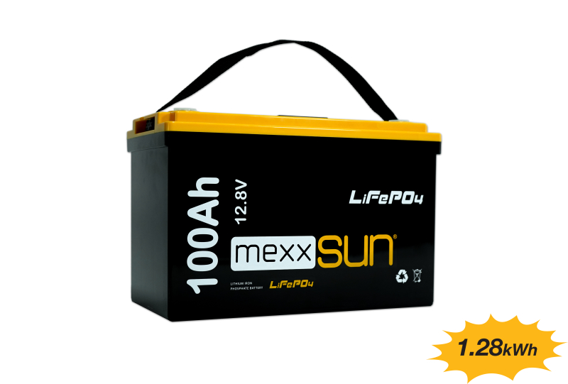 Mexxsun 100Ah 12.8V LiFePO4 Lityum Akü