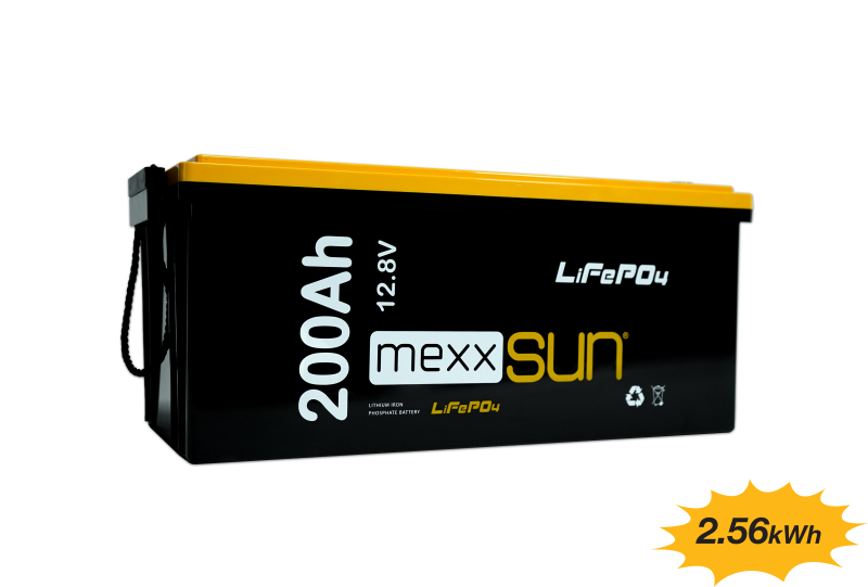Mexxsun 200Ah 12.8V LiFePO4 Lityum Akü